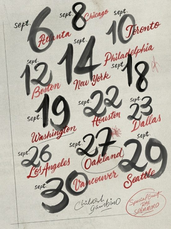 flyer childish gambino rae sremmurd tour dates